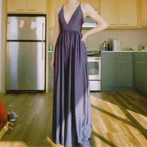 Urban outfitters navy jumpsuit